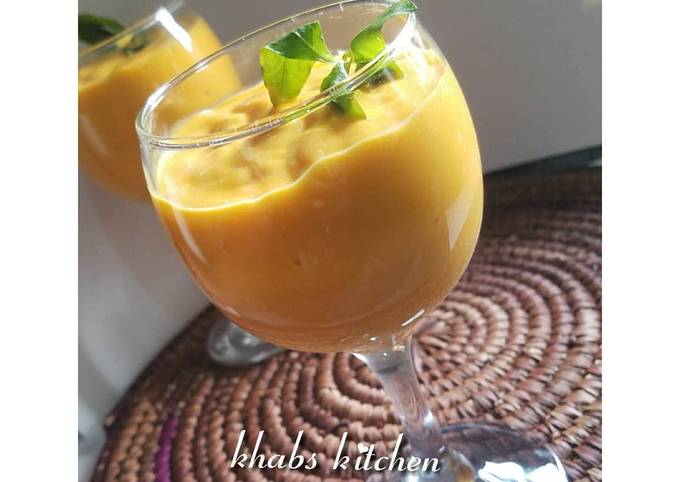 Simple Way to Make Homemade Mango lassi