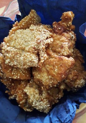 Pulykamell szezámmagos bundába recept fotója