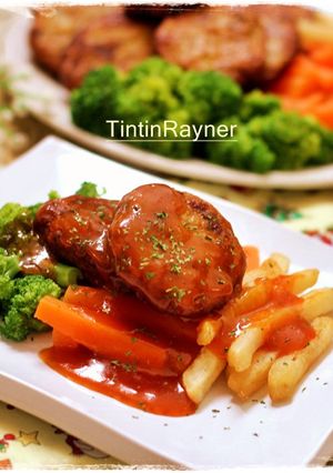 Foto resep Bestik Daging Cincang lezatt,menu lezat rumahku
