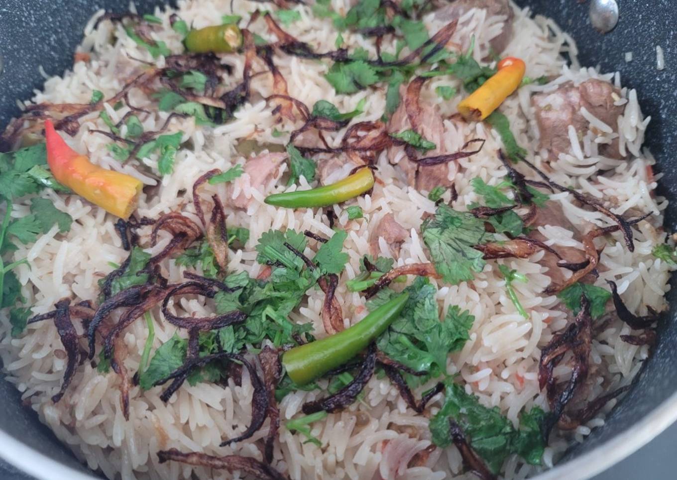 Mutton yakhni pulao