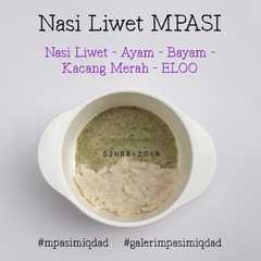 A picture of Nasi Liwet ala MPASI.