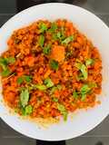 Gajjar tal nu shaak (carrot sesame curry)