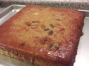 Una foto de budín de pan