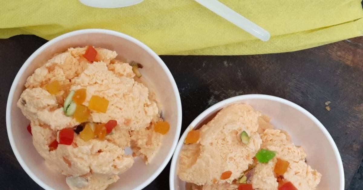 Papaya vanilla icecream Recipe by Monica's Cookhouse Cookpad