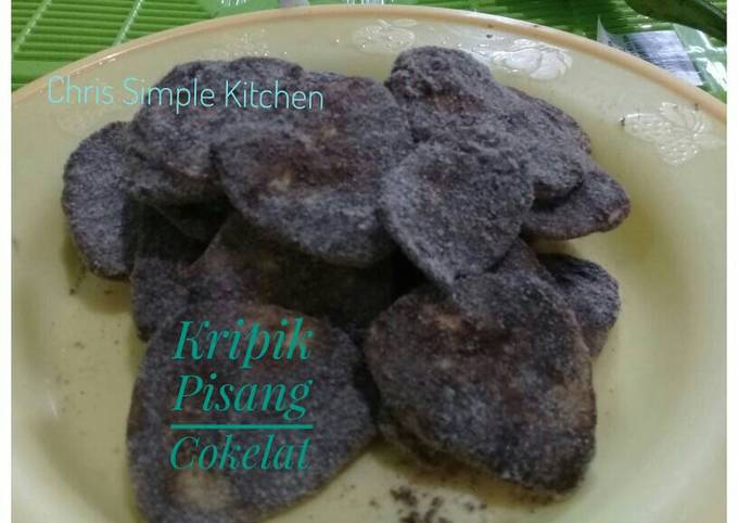 Langkah Mudah untuk Menyiapkan Keripik Pisang balut Cokelat, Enak Banget