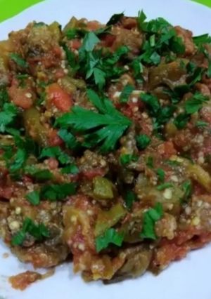 صورة لوصفة زعلوكة باذنجان