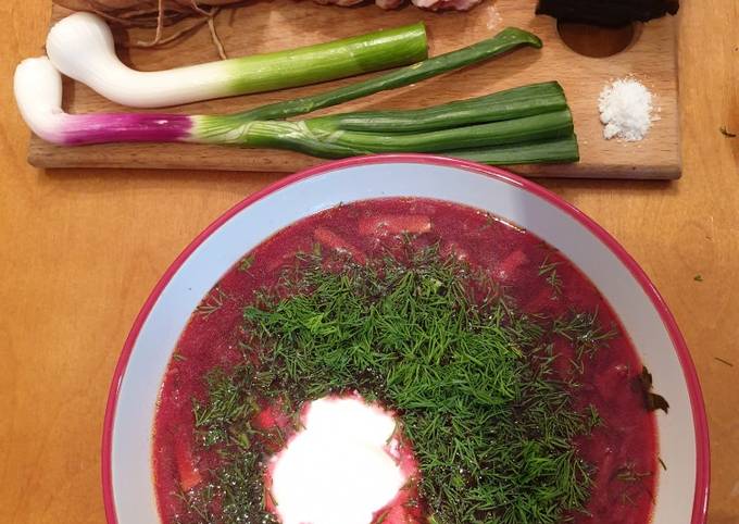 Борщ без мяса со свеклой, капустой и картошкой рецепт с фото пошагово