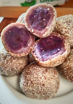 Foto resep Onde-onde Unti Ubi ungu