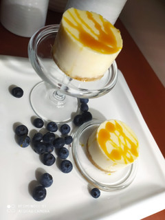 Una foto de Tartaletas de queso y chocolate blanco