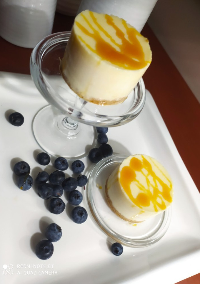 Una foto de Tartaletas de queso y chocolate blanco