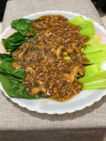 Langkah Mudah untuk Menyiapkan Resep Tumis Pokcoy Siram Daging Cincang dan Jamur Champignon yang Sempurna