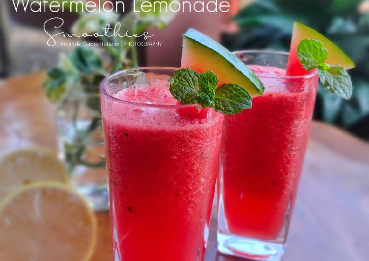 Praktis, Membuat Watermelon Lemonade Smoothies Praktis Enak