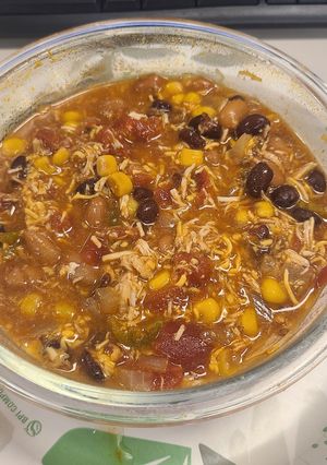 A picture of Fuel-Up Chicken Taco Soup.