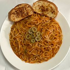 A picture of Spaghetti Al Arrabbiata Pasta (Red Sauce).