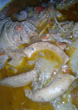 A picture of Offals pepper soup.