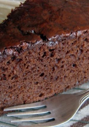 Una foto de Torta de chocolate y café