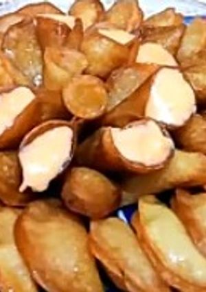 صورة لوصفة عجينه القطايف الذهبيه المقرمشه