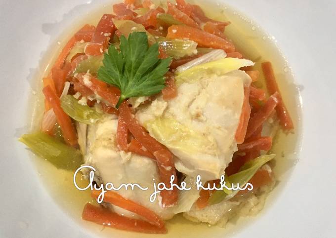 Ayam jahe kukus