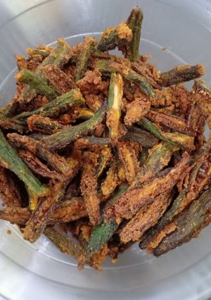 A picture of Crispy lady's finger.