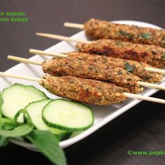 Masoor Sheekh Kebab/Whole Red Lentil Kebab A picture of Masoor Sheekh Kebab/Whole Red Lentil Kebab.