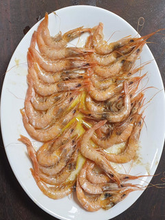 Una foto de Gambas de Huelva al horno