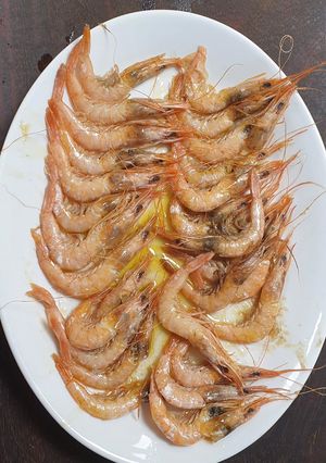 Una foto de Gambas de Huelva al horno
