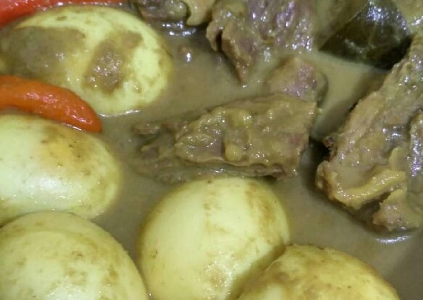 Rendang basah