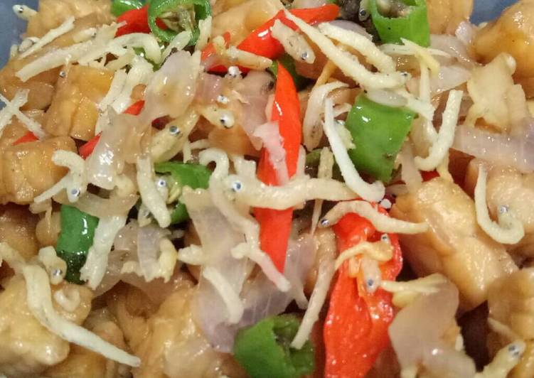 Cara mudah mengolah Tempe orek teri medan Anti Gagal