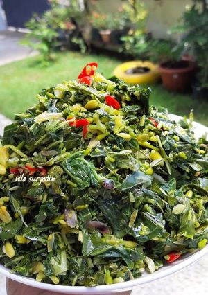 Foto resep Tumis daun ubi / singkong bunya pepaya