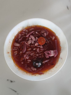 Una foto de Alubias con lombarda