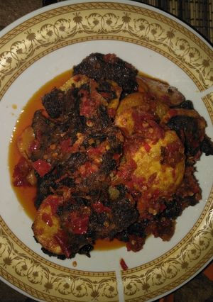 Foto resep Dendeng daging dan kentang balado