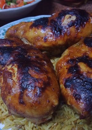 صورة لوصفة الحمام الكداب وحلاوته 🍗🐔