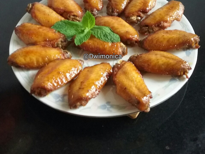 Resep Roasted chicken wings |sayap ayam panggang madu Ekonomis Untuk Dijual