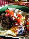 Taco mexicanos campestres o  placero de chorizo para la cristiada