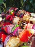 Brochetas de res