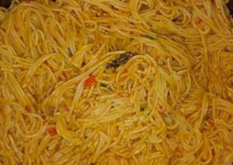 Simple Way to Make Favorite Jollof spagetti