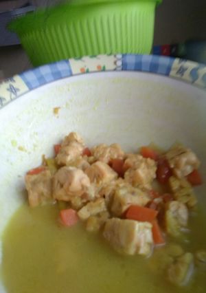 Foto resep [#1_MPASI 6 BULAN] BUBUR TELUR KAREE WORTEL TEMPE