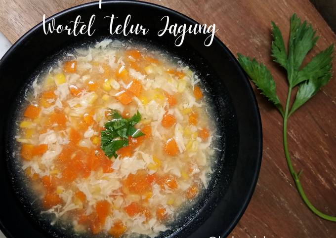 Resep Sup Kental Wortel Telur Jagung Oleh Baha Giah Cookpad