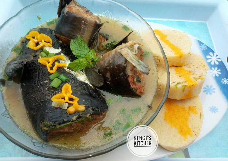 Easiest Way to Cook Yummy Yam and Cat fish peppersoup aka YAMPEPPERSOUP