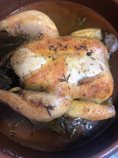 Una foto de Pollo asado con tomillo