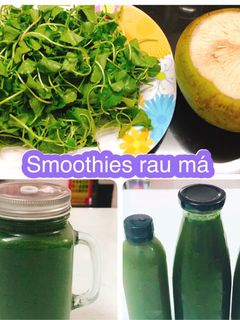 Hình của món Sinh tố rau má dừa.