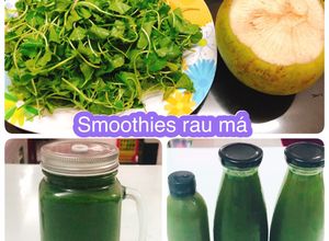 Hình của món Sinh tố rau má dừa.