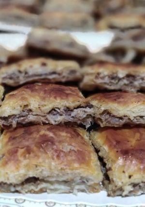 صورة لوصفة چلاش باللحمة المفرومه 😋