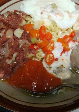 Foto resep Indomie kornet telor keju
