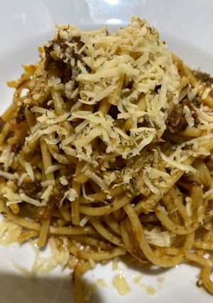 Foto resep Spaghetti spicy tuna simple