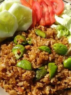 Foto resep Nasi goreng pete sederhana