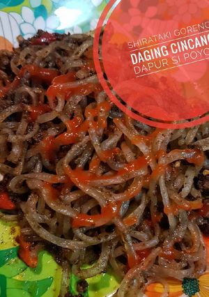 Foto resep Shirataki goreng daging cincang #keto