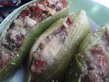 Pepino de guiso rellenos!!! 🥒🍅🥩🧀🍛🍌