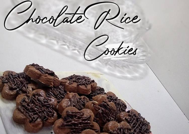 Chocolate Rice cookies