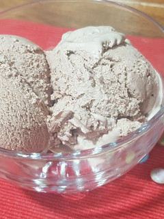 A picture of Hot Chocolate Ice Cream with Ice Cream Maker.
